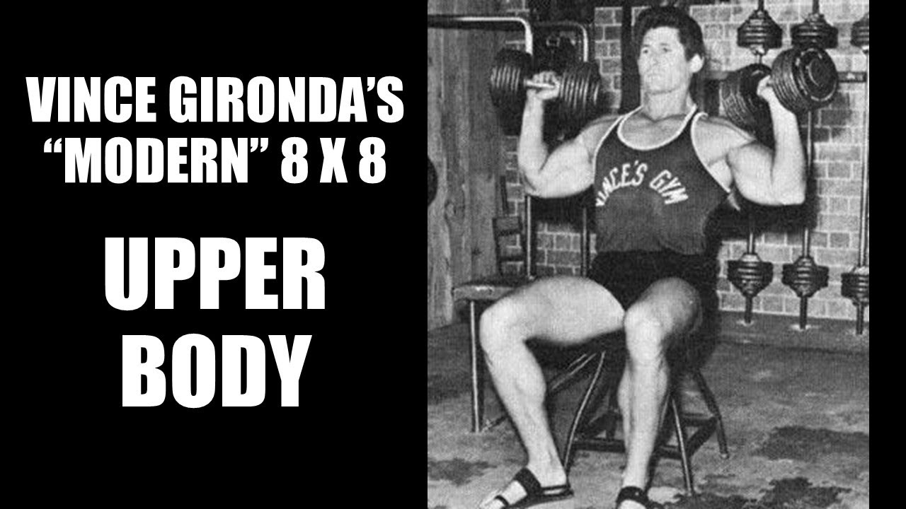 VINCE GIRONDA'S MODERN 8 X 8 ROUTINE! UPPER BODY SPLIT HOME WORKOUT!!
